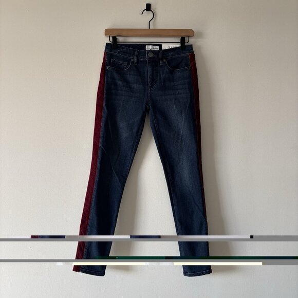 LOFT Made & Loved Skinny Jeans Red Velvet Women Sz 24/00 Office Holiday Preppy - Picture 8 of 16